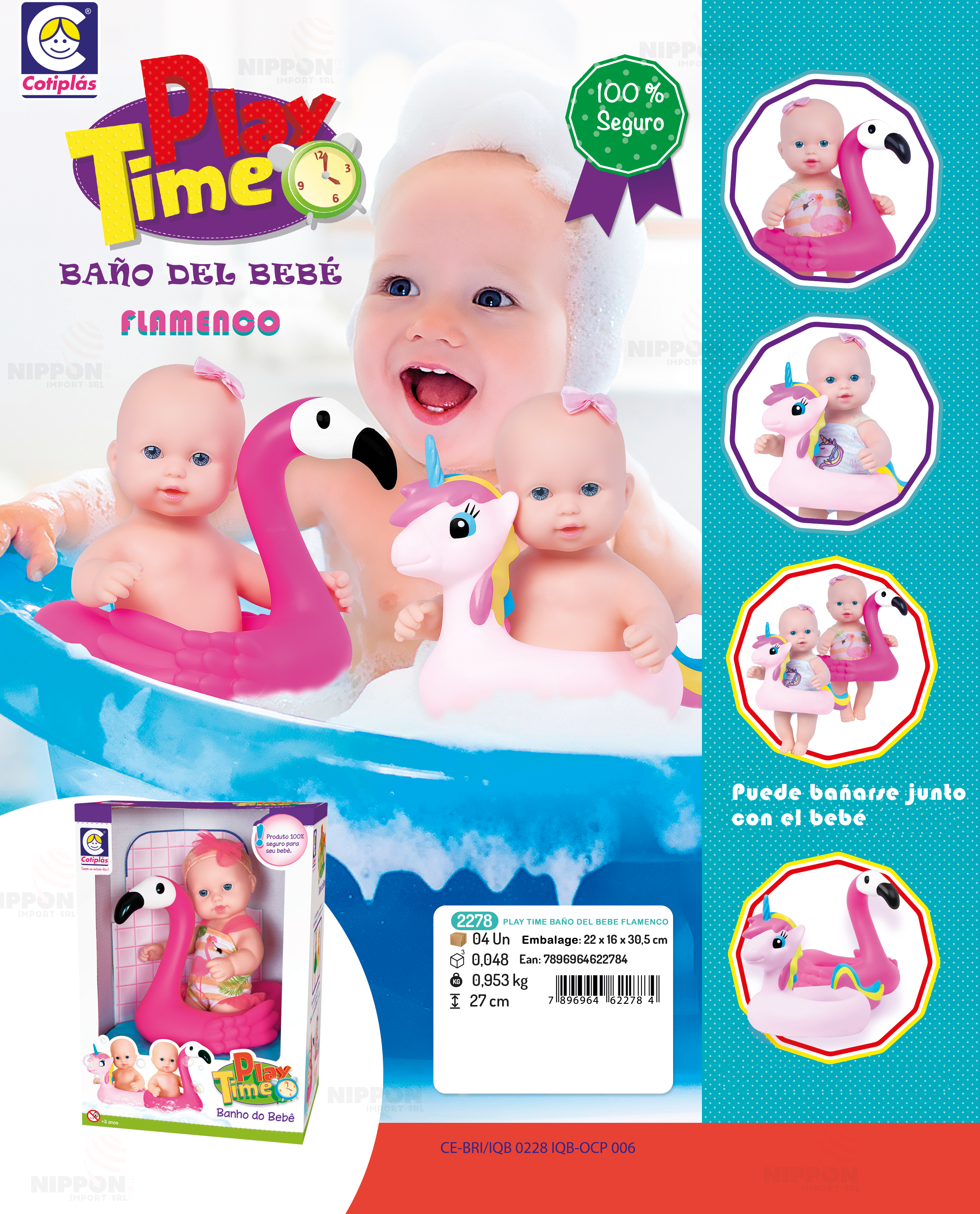 PLAY TIME BAÑO DEL BEBE  ( CDE )