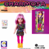 MUÑECA CHARMOSA FASHION CABELLO ROSA  ( CDE )