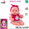 MUÑECA CON ROPA ROSADA  ( ENC )