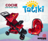 COCHE C/BABY SEAT TATIKI ROJO