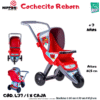 CARRINHO 3 RUDAS VERMELHO  ( ASU )