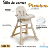 SILLA DE COMER PREMIUN PERLA  ( ENC )