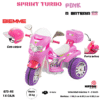 MOTO A BATERIA SPRINT TURBO PINK  ( ENC )