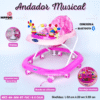 ANDADOR MUSICAL CON BLUETOOTH  ( ASU )