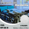 FRAZADA CON CORDERITO 2 PLAZA  ( ASU )