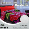 FRAZADA CON CORDERITO 2 PLAZA  ( ASU )