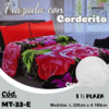 FRAZADA CON CORDERITO 1,5 PLAZA  ( CDE )