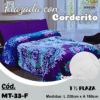 FRAZADA CON CORDERITO 1,5 PLAZA  ( CDE )