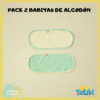 PACK 2 BABITAS DE ALGODON  ( ASU )