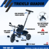 TRICICLO METALICO CON GUIADOR  ( ASU )