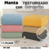 MANTA TEXTURIZADA 1.5 PLAZA  ( ASU )