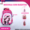 MOCHILA CON RUEDITAS  ( ASU )