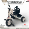 TRICICLO METALICO MUSICAL  ( CDE )
