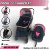 COCHE MOISES CON PORTA BEBE  ( ASU )