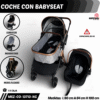 COCHE MOISES CON PORTA BEBE  ( CDE )