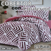 COBERTOR CON CORDERITO 2,5 PLAZAS  ( ASU )
