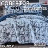 COBERTOR CON CORDERITO 2 PLAZAS  ( ASU )