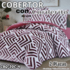 COBERTOR CON CORDERITO 2 PLAZAS  ( ASU )
