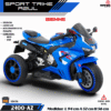 MOTO SPORT TRIKE AZUL 12V  ( ASU )