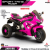 MOTO SPORT TRIKE ROSA 12V  ( ASU )