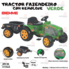 TRACTOR FAZENDEIRO CON REMOLQUE VERDE  ( ASU )