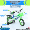 BICICLETA ARO 12 CON CANASTO Y PORTABULTO  ( ASU )