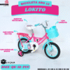 BICICLETA ARO 12 CON CANASTA Y PORTABULTOS  ( ASU )